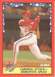 1988 Fleer World Series Baseball Cards 006      Vince Coleman